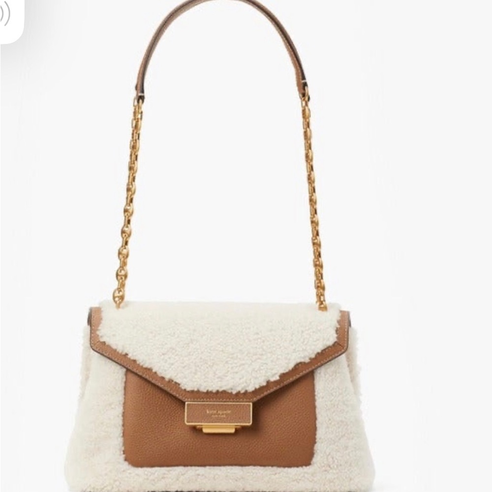 New Kate Spade Gramercy Shearling Medium Convertible Shoulder bag